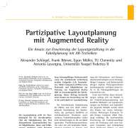 Partizipative Layoutplanung mit Augmented Reality